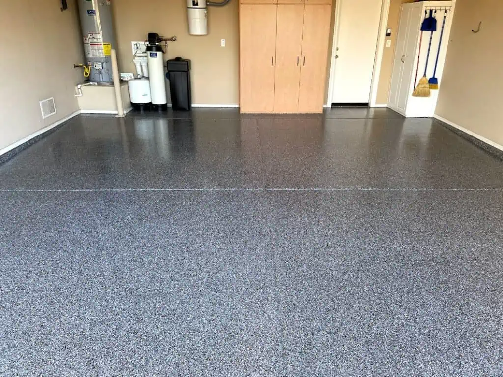 Epoxy floor coating project by Tahoe Coatings Co.